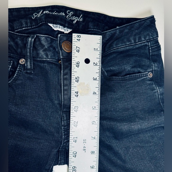 *American Eagle Outfitters Jeans Stretch Dark Denim Wash SZ 6 - Picture 11 of 13